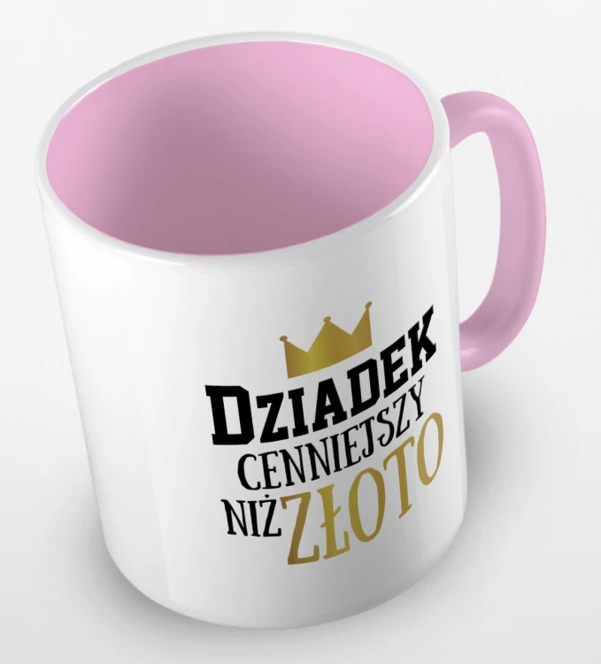 kolorowy kubek dziadek cenniejszy niż złoto - różowy.jpg
