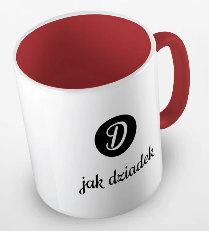 kolorowy kubek d jak dziadek - czerwony.jpg