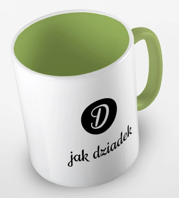 kolorowy kubek d jak dziadek - jasnozielony.jpg