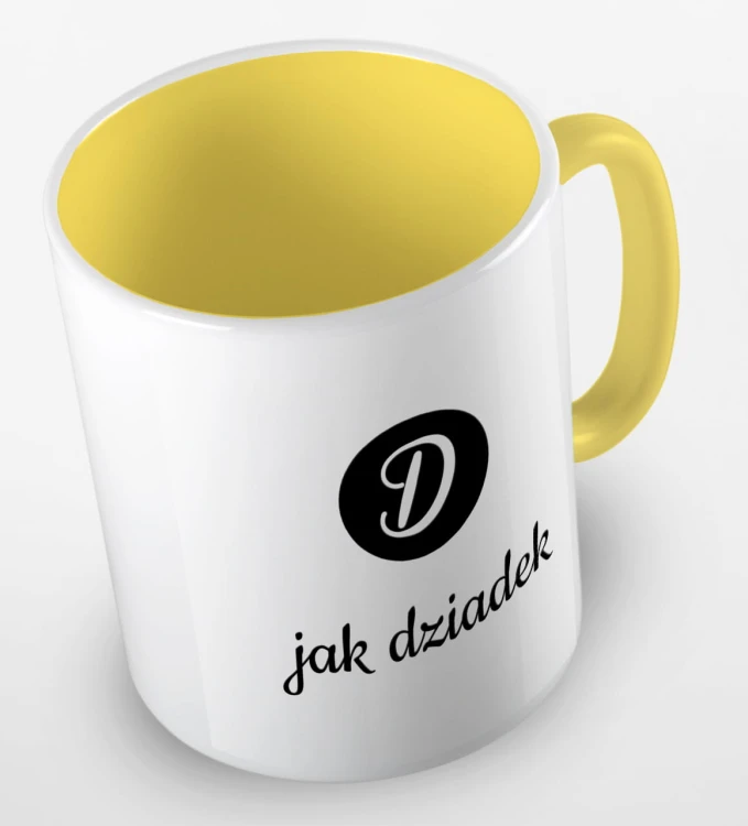 kolorowy kubek d jak dziadek - żółty.jpg