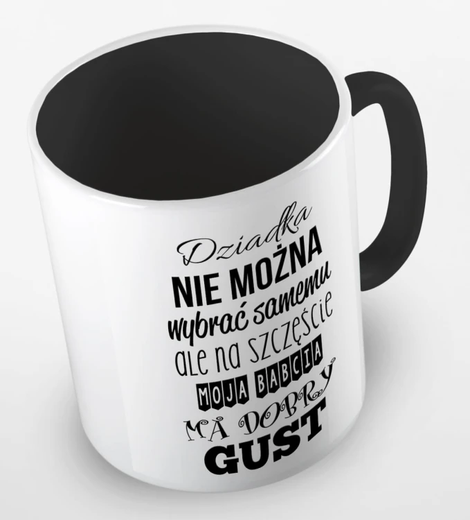 kolorowy kubek babcia ma dobry gust - czarny.jpg