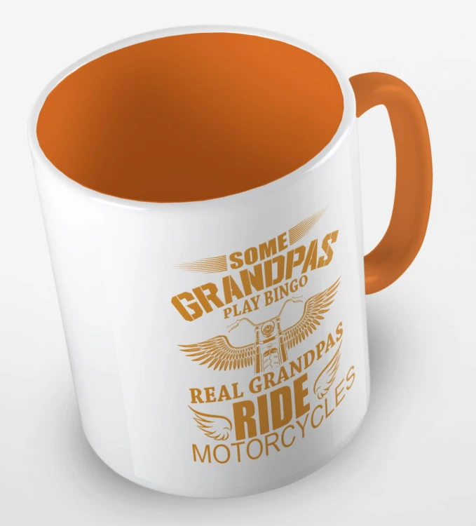 kolorowy kubek dziadek motocyklista - pomarańczowy.jpg