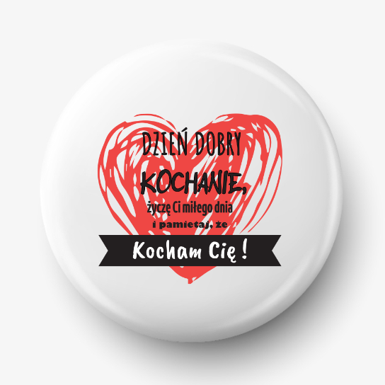 Button dzień dobry kochanie