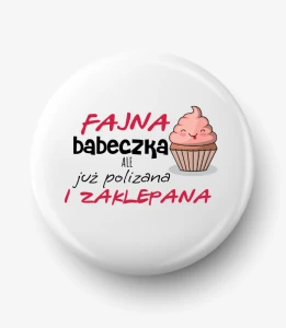 Button fajna babeczka