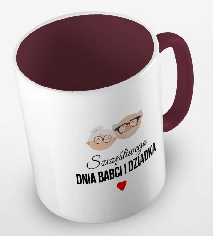 kolorowy kubek szczęśliwego dnia babci i dziadka - bordowy.jpg
