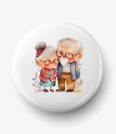 Button babcia i dziadek