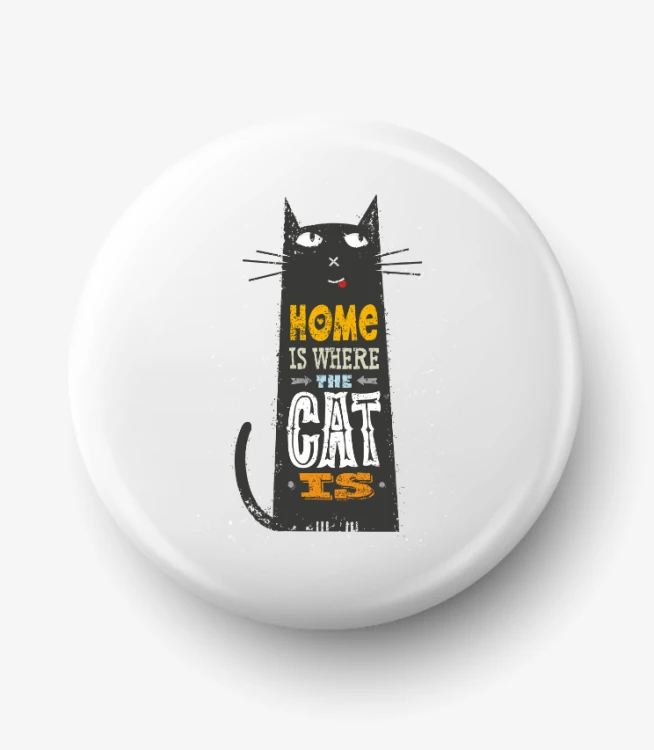 Button tam dom gdzie kot twój