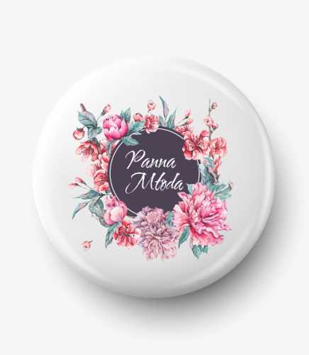 Button panna młoda peonie 01