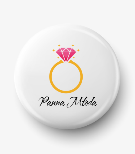 Button panna młoda pierścionek