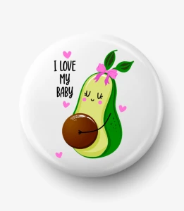 Button I love my baby