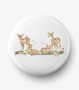 Button stado małych jeleni