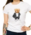 Biała damska koszulka bear doll sport