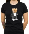 Czarna damska koszulka bear doll sport