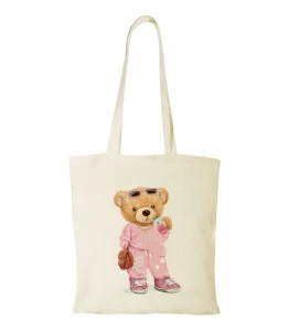 Torba bawełniana bear girl doll