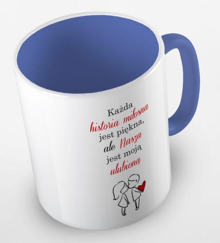 kolorowy kubek nasza historia miłosna jest moją ulubioną - niebieski.jpg