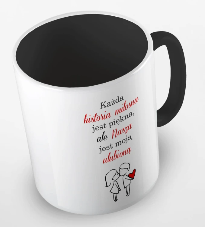 kolorowy kubek nasza historia miłosna jest moją ulubioną - czarny.jpg