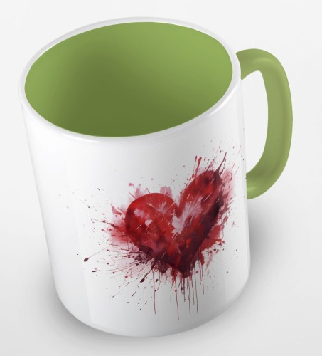 kolorowy kubek red watercolor heart - jasnozielony.jpg