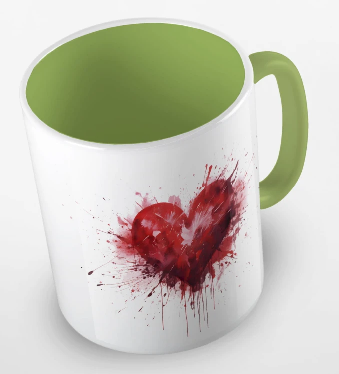 kolorowy kubek red watercolor heart - jasnozielony.jpg