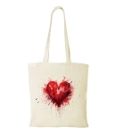 Torba bawełniana red watercolor heart
