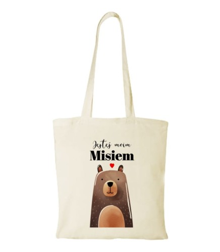 Torba bawełniana jesteś moim misiem