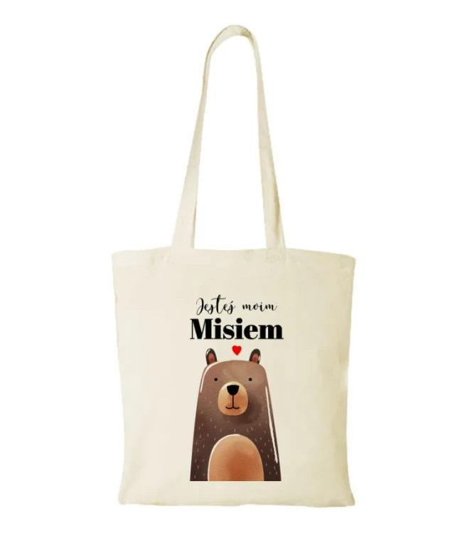 Torba bawełniana jesteś moim misiem