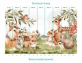 Podział na bryty w tapecie forest animals