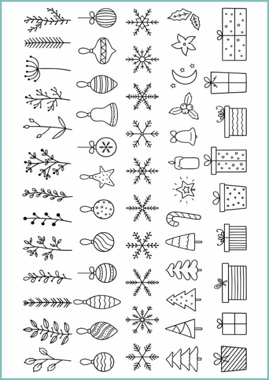 Tatuaże tymczasowe christmas set 01