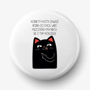 Button kobiety i koty
