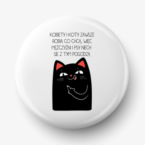 Button kobiety i koty