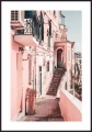 Plakat Dom w Amalfi - z białą obwódką dookoła