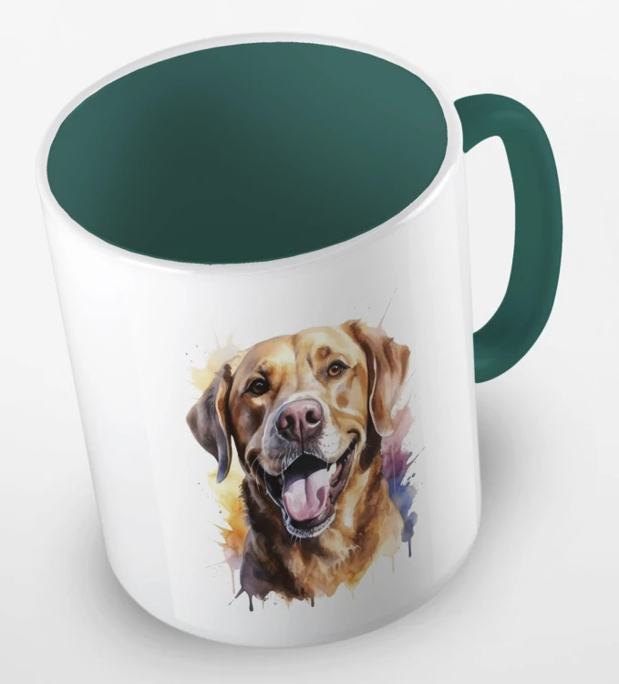 kolorowy kubek labrador retriever - ciemnozielony.jpg