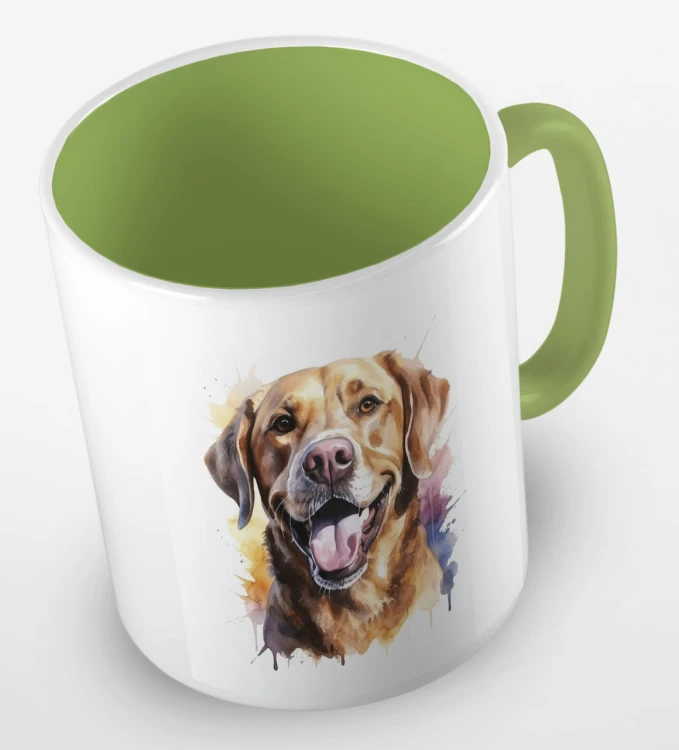 kolorowy kubek labrador retriever - jasnozielony.jpg