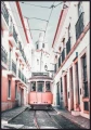 Plakat tramwaj w Lisbonie
