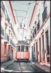Plakat tramwaj w Lisbonie