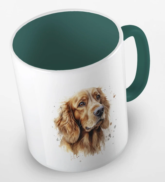 kolorowy kubek golden retriever - ciemnozielony.jpg