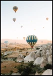 Plakat balony w Kapadocji