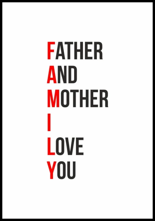 Plakat family
