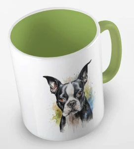 Kubek boston terrier
