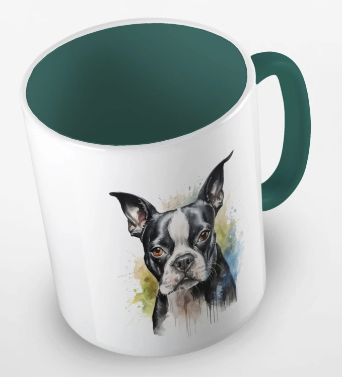 kolorowy kubek boston terrier - ciemnozielony.jpg