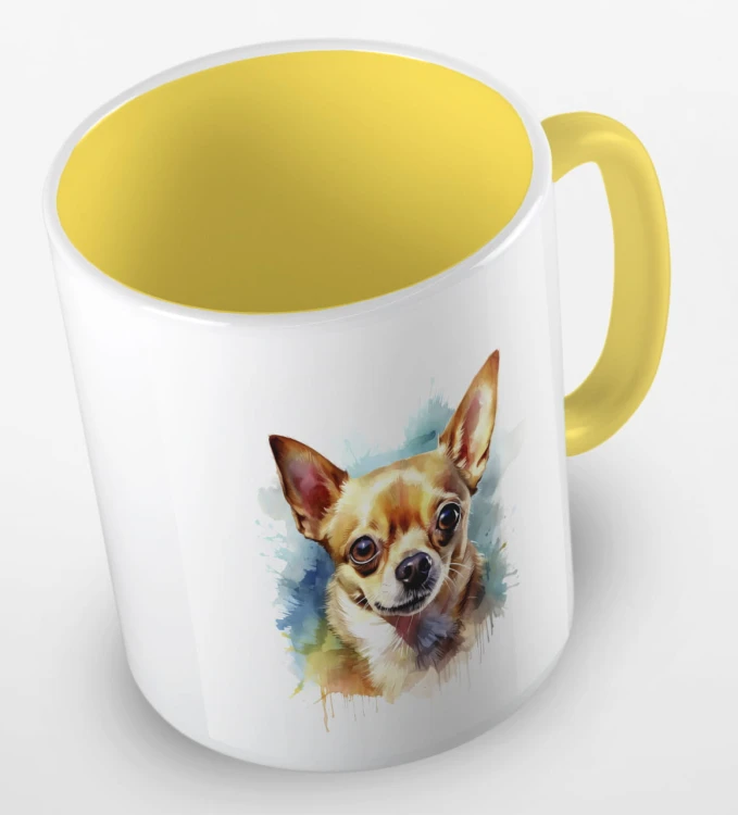 kolorowy kubek chihuahua - żółty.jpg