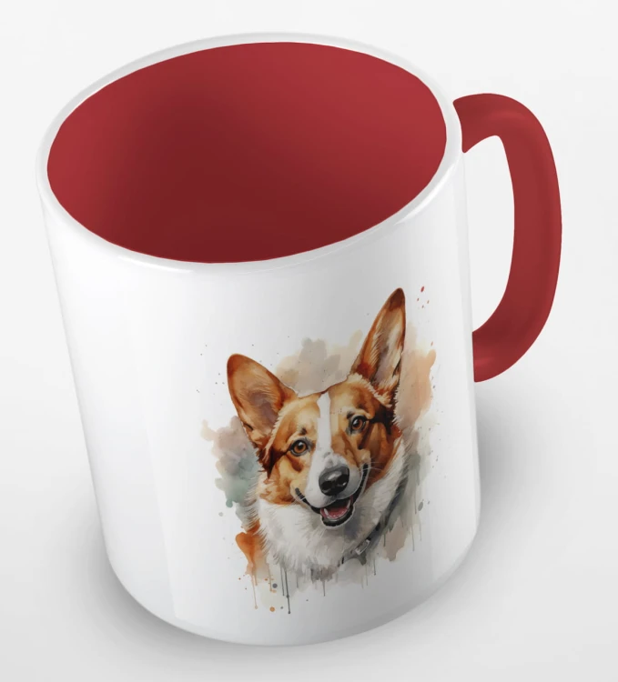 kolorowy kubek corgi - czerwony.jpg