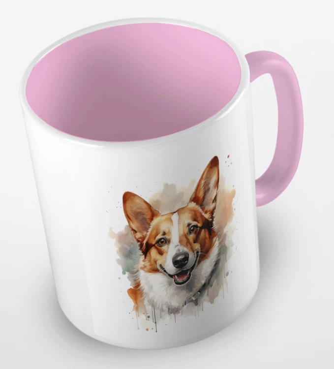 kolorowy kubek corgi - różowy.jpg