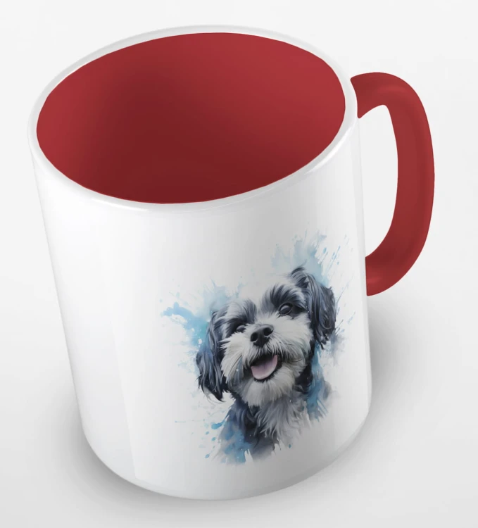 kolorowy kubek shih tzu - czerwony.jpg