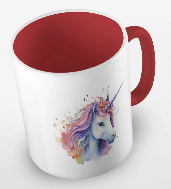 kolorowy kubek elegance unicorn - czerwony.jpg