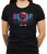 Czarna damska koszulka teddy bear in holographic jacket