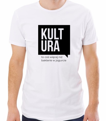 Biała męska koszulka kultura to coś więcej