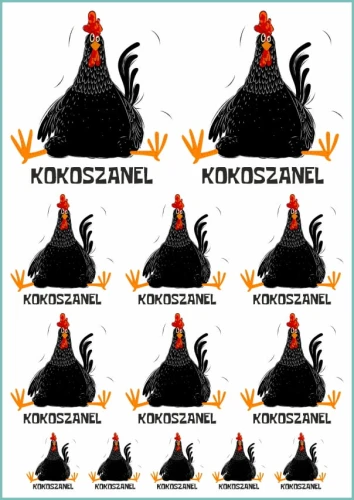 Tatuaże tymczasowe kokoszanel