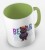 kolorowy kubek teddy bear in holographic jacket - jasnozielony.jpg