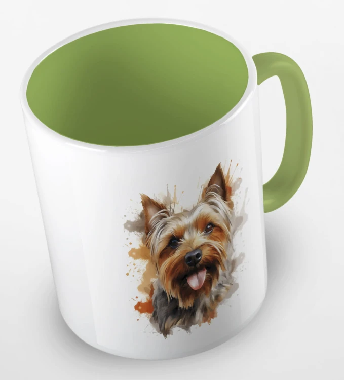 kolorowy kubek yorkshire terrier - jasnozielony.jpg