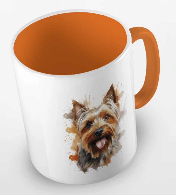 kolorowy kubek yorkshire terrier - pomaraczowy.jpg